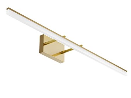 Aipsun Brass Bathroom Vanity Light Fixtures 40inch Modern Bathroom Light Fixtures LED Vanity Light for Bathroom Wall Light Fixtures 6000K Sale