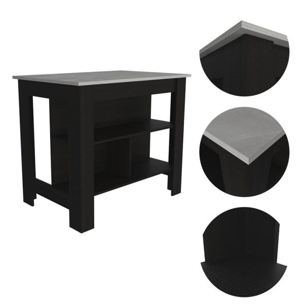 Delos Kitchen Island - Black Ibiza Marble on Sale