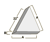 Partial - Ceramic Angle Cut Triangle 3 8 X 3 8 DF - 44 lbs Online Hot Sale