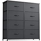 CubiCubi Dresser for Bedroom, 8 Drawer Storage Organizer, Grey Discount