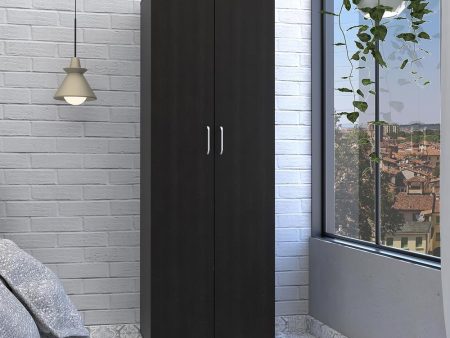 DEPOT E-SHOP London Armoire - Two-Door Armoire-Black for Bedroom Sale