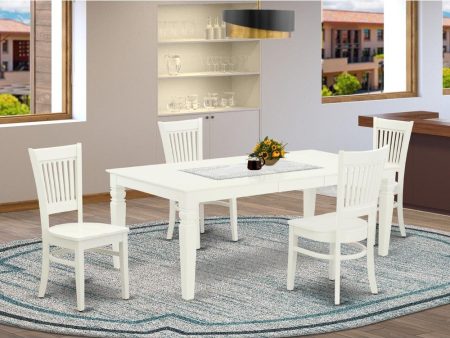 Dining Table- Table Leg Dining Chairs, LGVA5-LWH-W For Sale