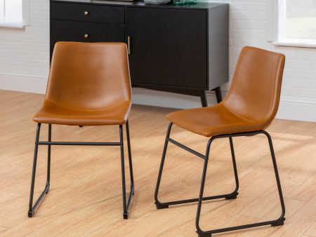 Faux 2-Piece Leather Dining Chairs on Sale