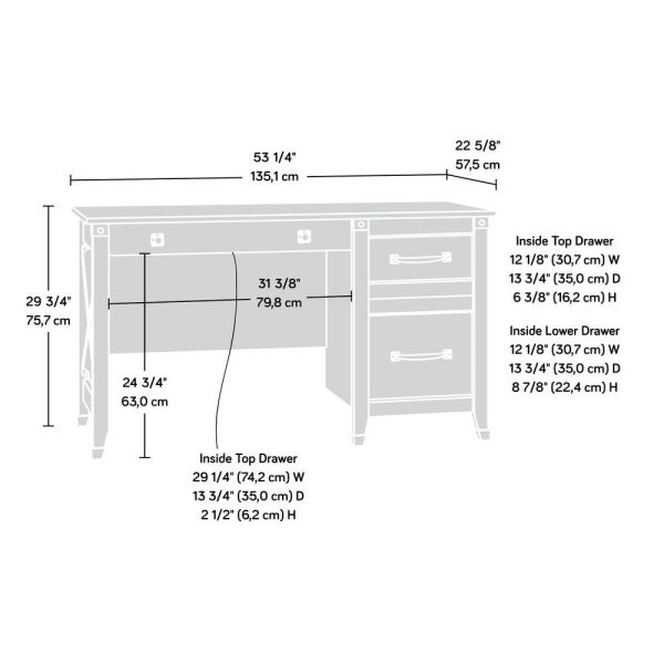 Carson Forge Desk Wc - Rustic Washington Cherry Finish | Buy Online Hot on Sale