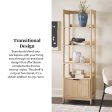 Holmes Modern Scandinavian Reeded Bookshelf Online now