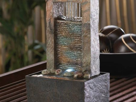 Lighted Architectural Tabletop Fountain on Sale