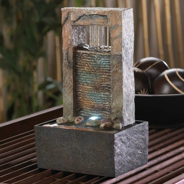 Lighted Architectural Tabletop Fountain on Sale