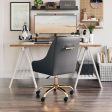 Madelaine Office Chair Gray & Gold - Stylish and Comfortable Cheap