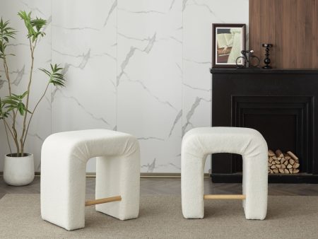 Walker Edison | Boucle Stool Set of 2 Fashion