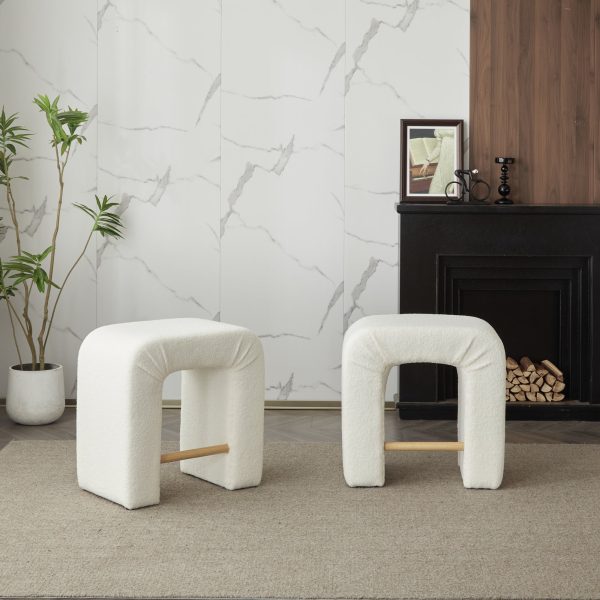 Walker Edison | Boucle Stool Set of 2 Fashion