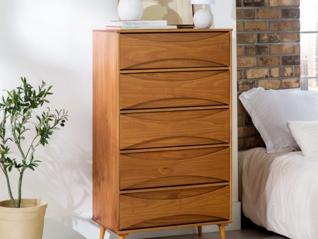 Atticus Solid Wood Mid-Century Modern Chest For Cheap