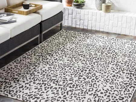 Boutique Rugs - Alderbury White Leopard Print Rug Discount