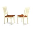 Plainville Kitchen Dining Chair Wood Seat - Buttermilk and Cherry Finish, Set of 2 Online