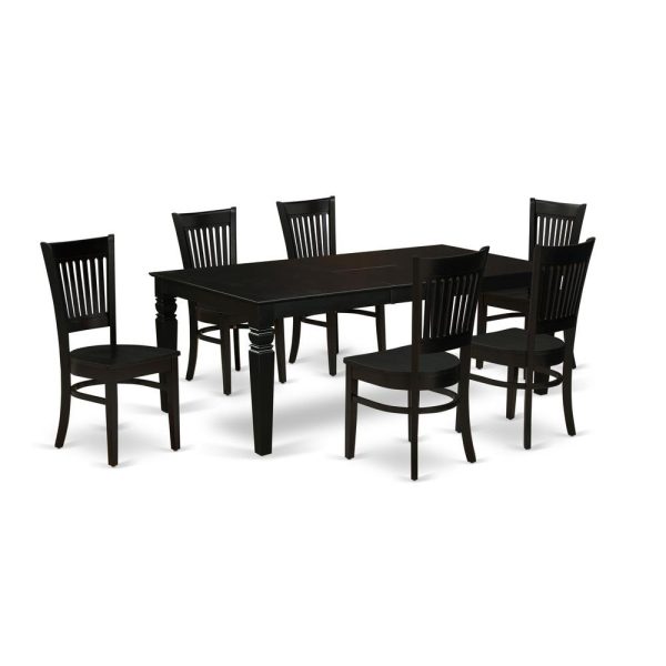 Dining Table- Table Leg Dining Chairs, LGVA7-BLK-W Supply