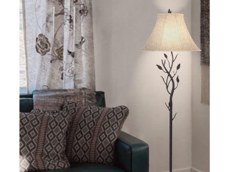 150W 3Way Hand Forged Iron Floor Lamp - Durable Construction, Optimal Light Control Fashion