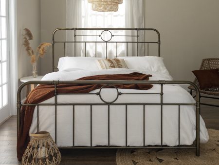 Antiqua Bronze King Bed For Cheap