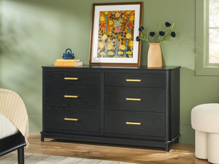 Annette Contemporary 6-Drawer Wood Dresser Fashion