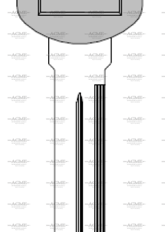 B89-P Key Blank for General Motors Vehicles | AcmeKey.ca USA & Canada Cheap