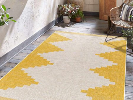 Boutique Rugs - Djugun Yellow Outdoor Rug Cheap