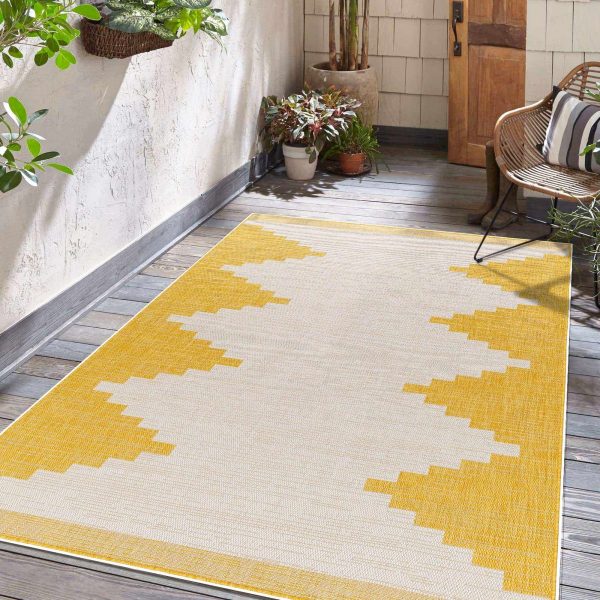 Boutique Rugs - Djugun Yellow Outdoor Rug Cheap