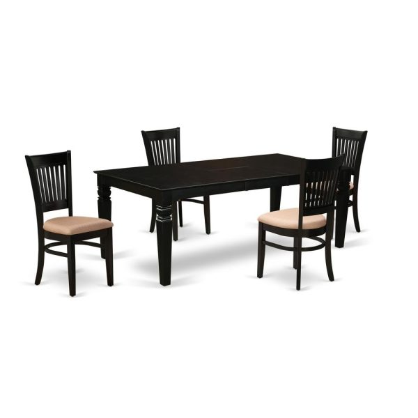 Dining Table- Table Leg Dining Chairs, LGVA5-BLK-C For Discount