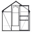 Greenhouse with Base Frame Anthracite Aluminum 75.7 ft² Hot on Sale