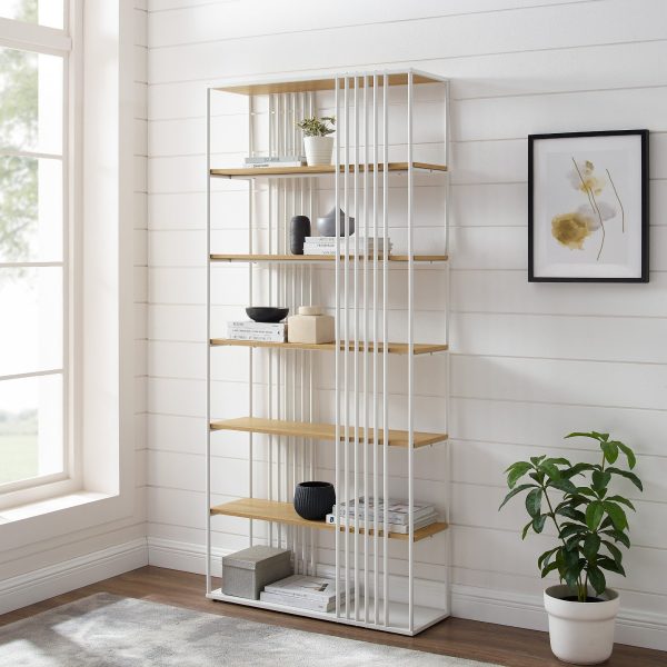 Vulcan 79  Minimalist Open Slat Bookshelf Cheap