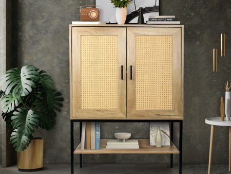 Walker Edison | Rattan Doors Storage Cabinet Online Sale