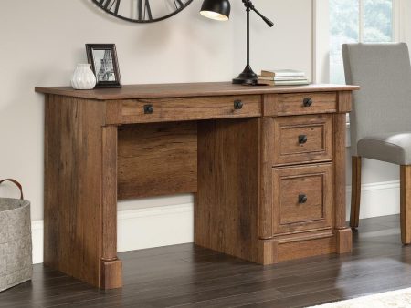 Palladia Computer Desk Vo - Elegant Vintage Oak Design | Free Shipping For Cheap