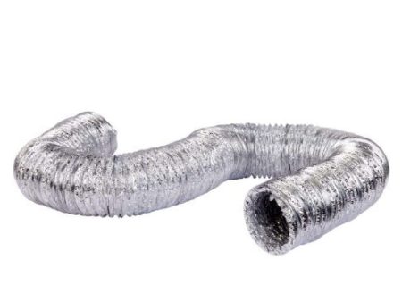 20 ft. L X 4 in. D Silver Aluminum Dryer Vent Duct #ACEF0420B For Cheap