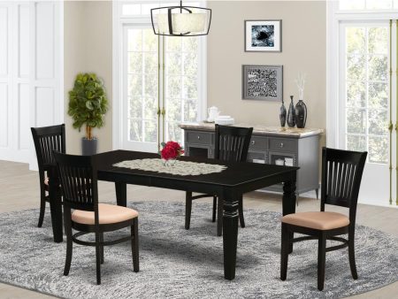 Dining Table- Table Leg Dining Chairs, LGVA5-BLK-C For Discount