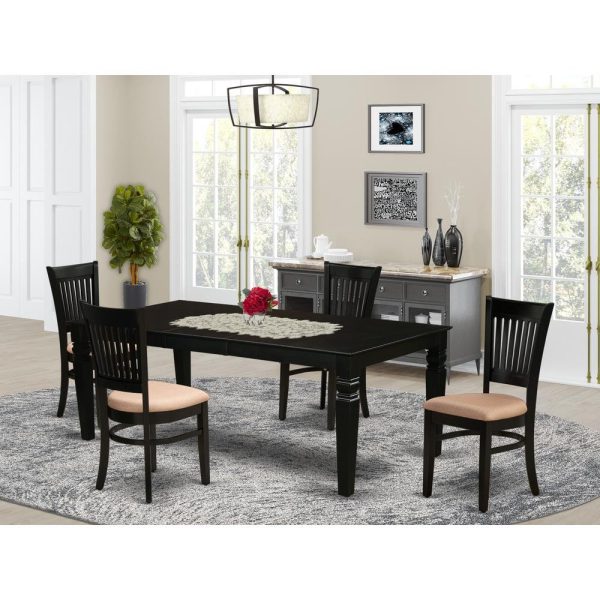 Dining Table- Table Leg Dining Chairs, LGVA5-BLK-C For Discount