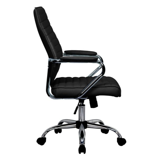 LeisureMod Winchester Home Leather Office Chair - Stylish, Comfortable, and Ergonomic Fashion