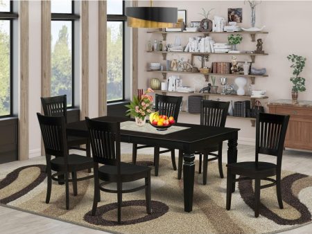 Dining Table- Table Leg Dining Chairs, LGVA7-BLK-W Supply