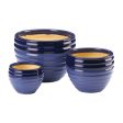 Two-Tone Blue Ceramic Planter Set Discount