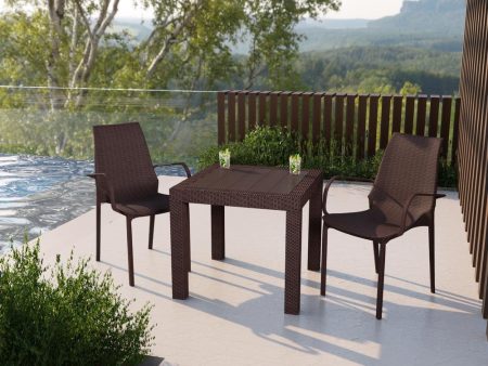 Kent Outdoor Patio Plastic Dining Arm Chair on Sale