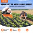 VEVOR Weed Barrier Landscape Fabric 6*300FT Heavy Duty Woven PP Weed Control Mat Online now