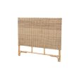 Cantara Bohemian Natural Rattan Queen Size Standalone Headboard - Exotic Craftsmanship For Cheap