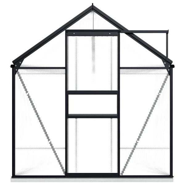 Greenhouse with Base Frame Anthracite Aluminum 75.7 ft² Hot on Sale