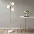 INK+IVY Holloway Floor Lamp - Modern Style, Gold Finish For Sale