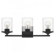 Abner 3 Light 21 inch Matte Black Bath Light Wall Light ABR8621MBK Online