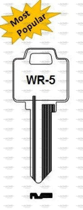 Ilco Taylor N1054WB WR5 Box of 50 Key Blanks for Weiser Locks | AcmeKey.ca USA & Canada Discount