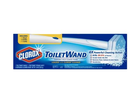 Clorox No Scent Toilet Wand Kit 1.04 Oz Stick 03191 Online Sale