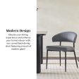 Alexis Modern Upholstered Curved Dining Chair, set of 2 Online Hot Sale