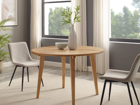 Kochi Minimalist Solid Wood Round Dining Table Sale