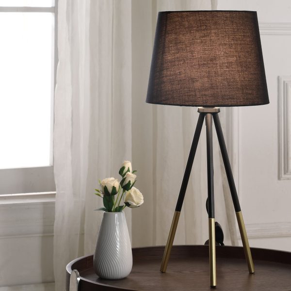 Walker Edison | Tripod Leg Metal Table Lamp Discount