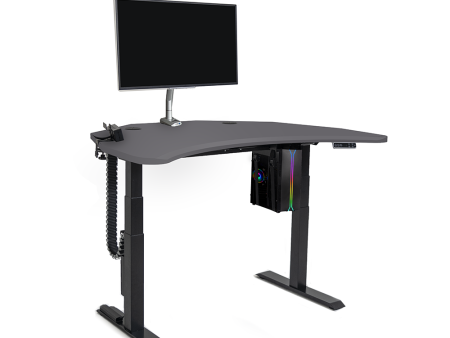 Walker Edison | Corner Gaming Desk + 5 Accessories Gaming Station Bundle Supply