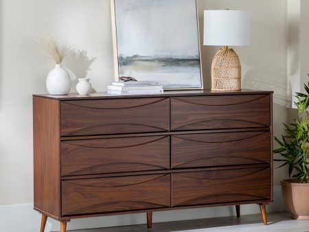 Atticus Solid Wood Mid-Century Modern Dresser on Sale