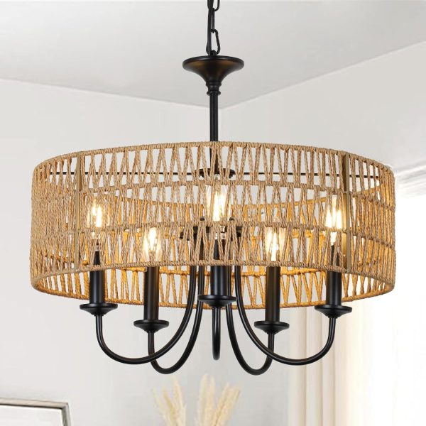 Walker Edison | Modern Farmhouse Chandelier Light Fixture Supply