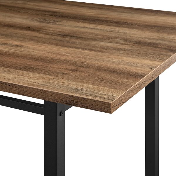 60  Contemporary Wood and Metal Dining Table Cheap